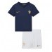 Tanie Strój piłkarski Francja Koszulka Podstawowej dla dziecięce MŚ 2022 Krótkie Rękawy (+ szorty)